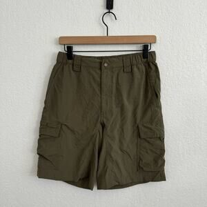 The North Face Men's Elastic Waist Outdoor Hiking Cargo Shorts Olive Green S
